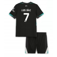 Maglia Calcio Liverpool Luis Diaz #7 Seconda Divisa Bambino 2024-25 Manica Corta (+ pantaloncini)